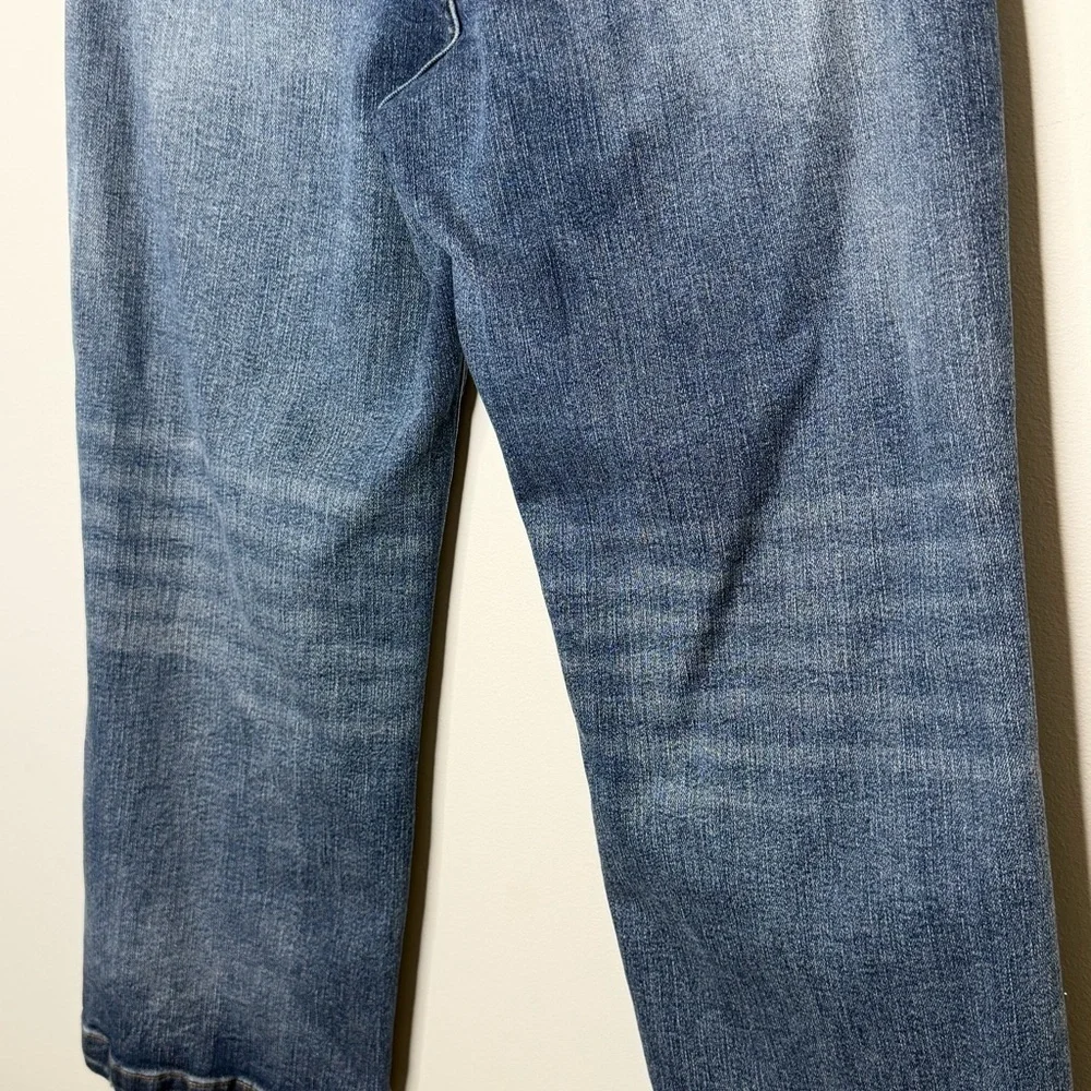 Judy Blue Wide Leg Crop Distressed Jeans